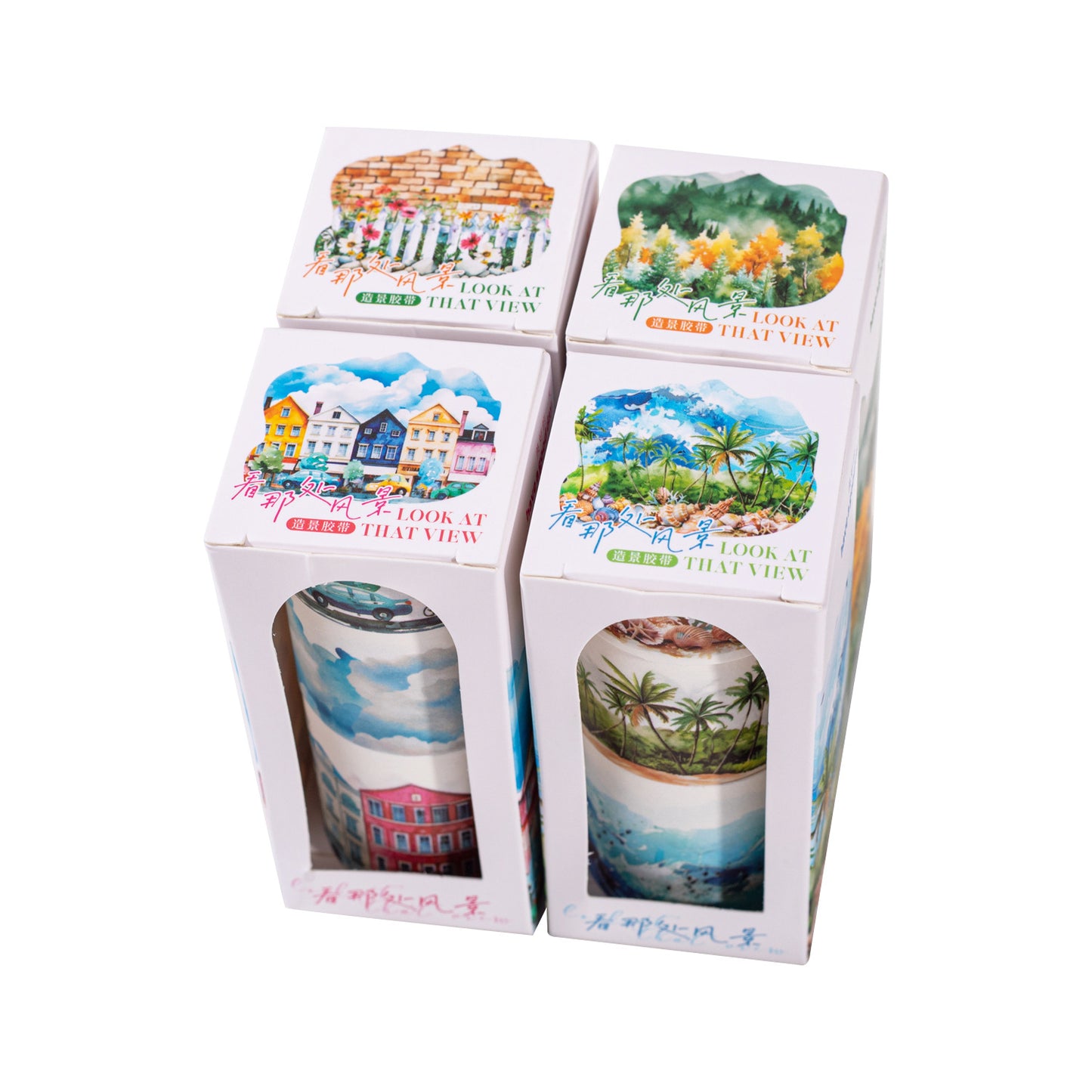 3 Roll Landscape Forest Washi Tape KNCFJ