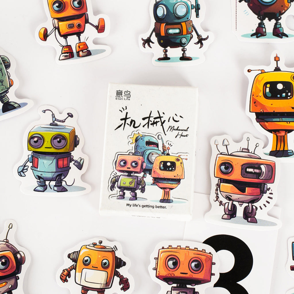 30 Pcs Robot Stickers JXXX