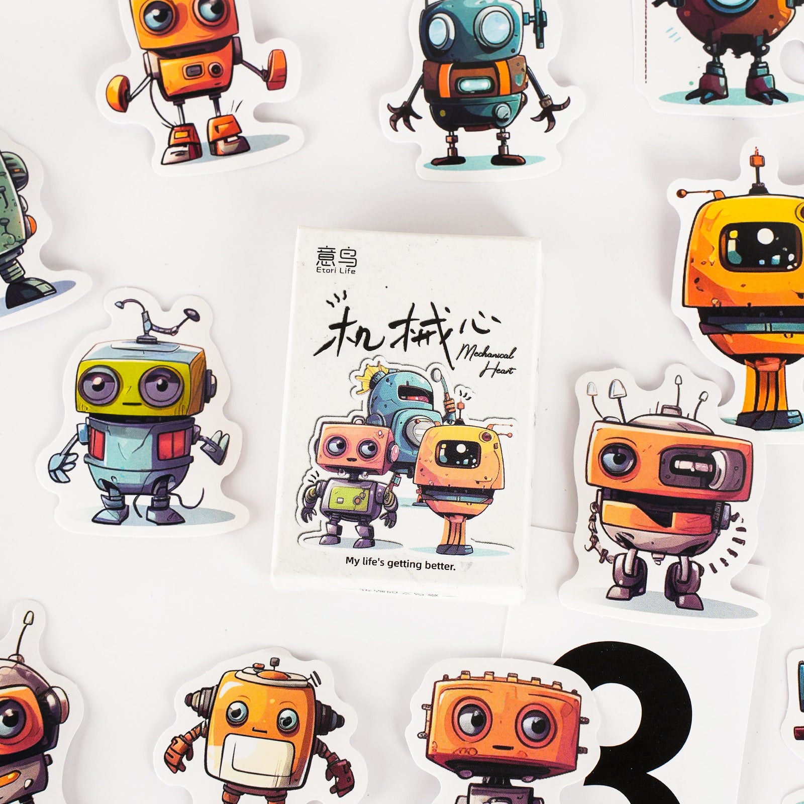30 Pcs Robot Stickers JXXX