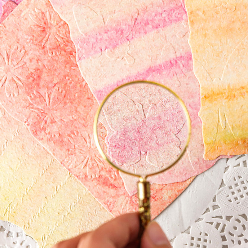 24 Pcs Embossed Scrapbook Paper YRLG