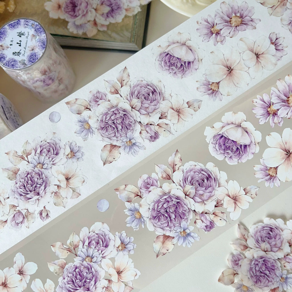 Floral Decorative Tape Rolls- Twilight Mountain Violet