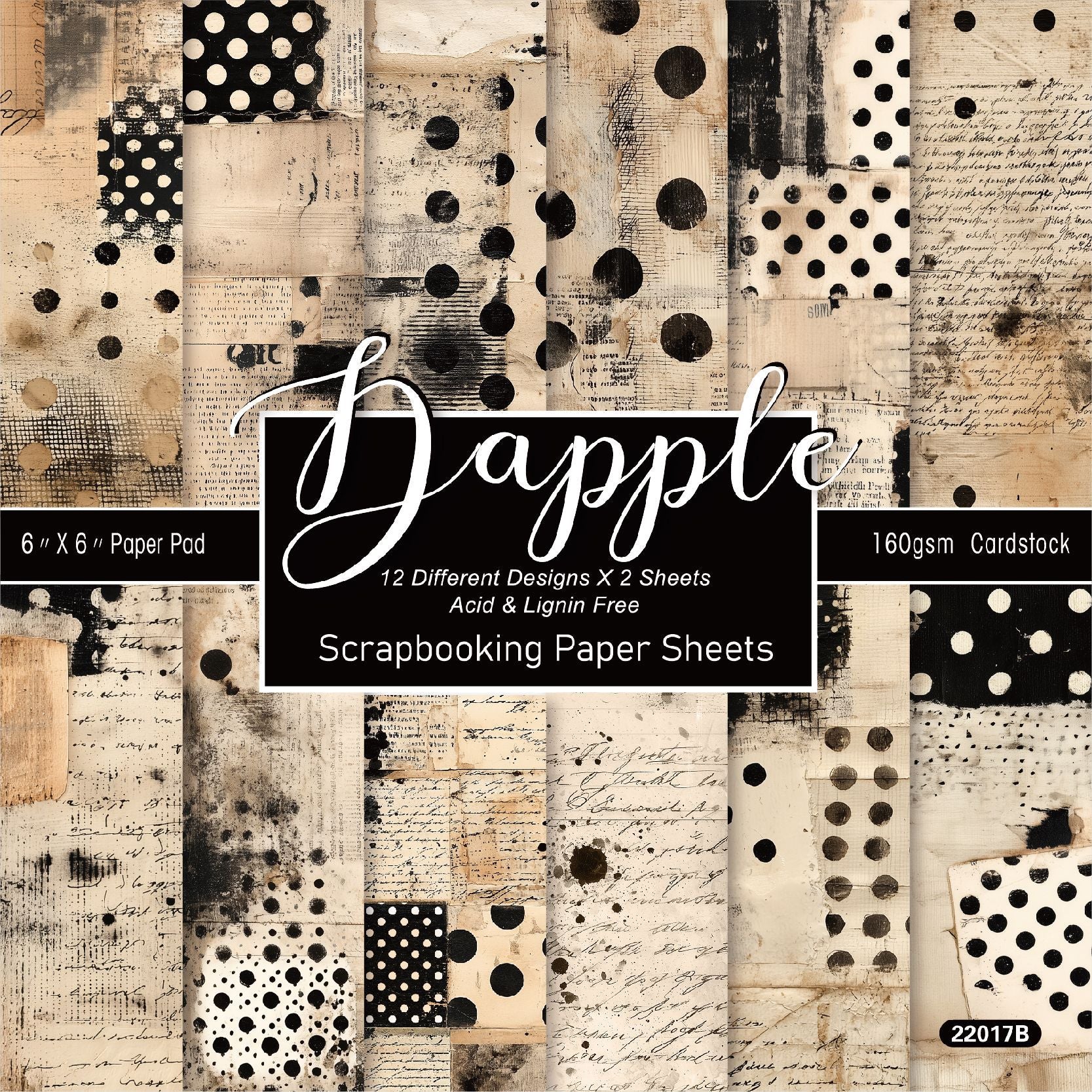 6 inch Scrapbook Paper Pad SKP017B