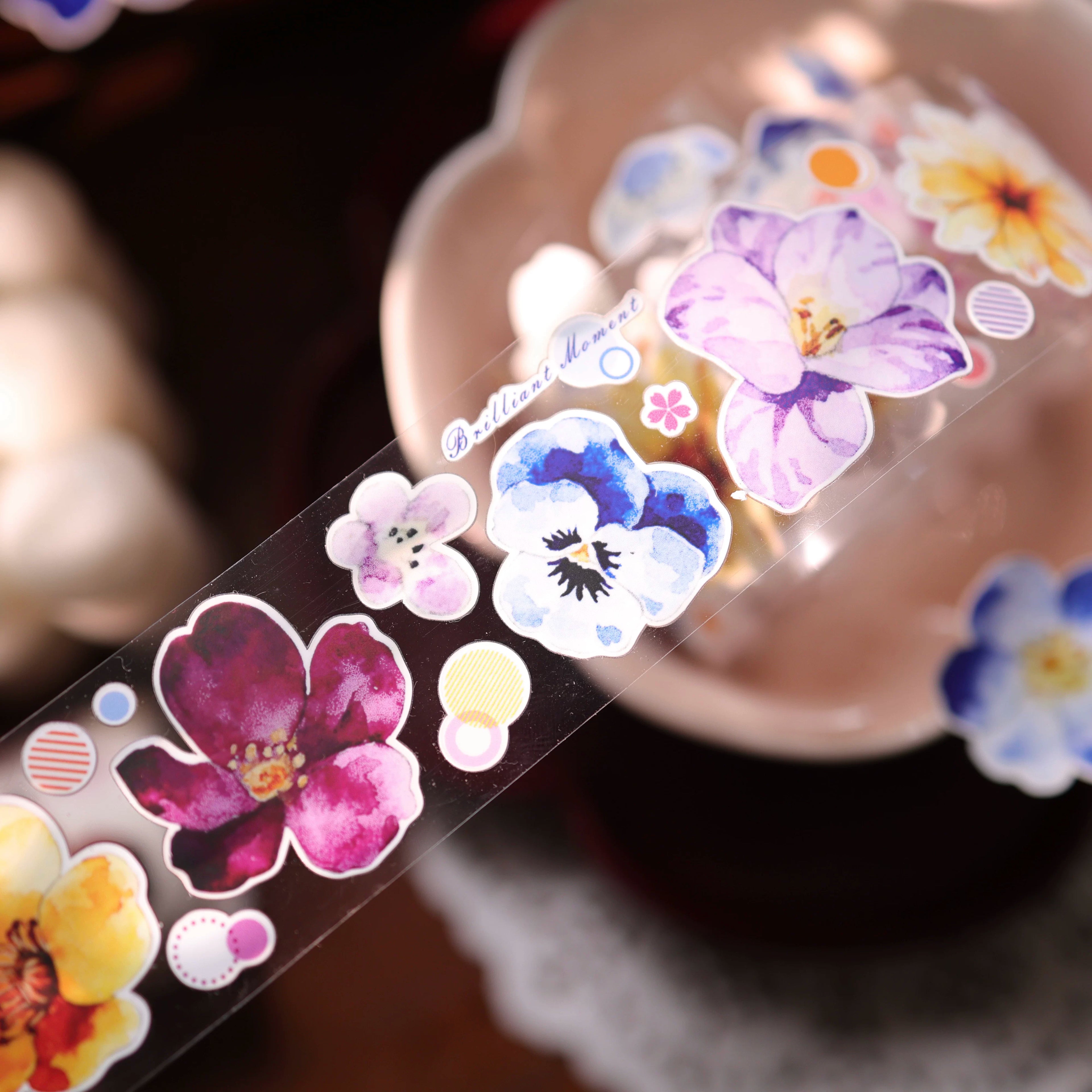 Floral Decorative Tape Rolls- Pastel Ribbons