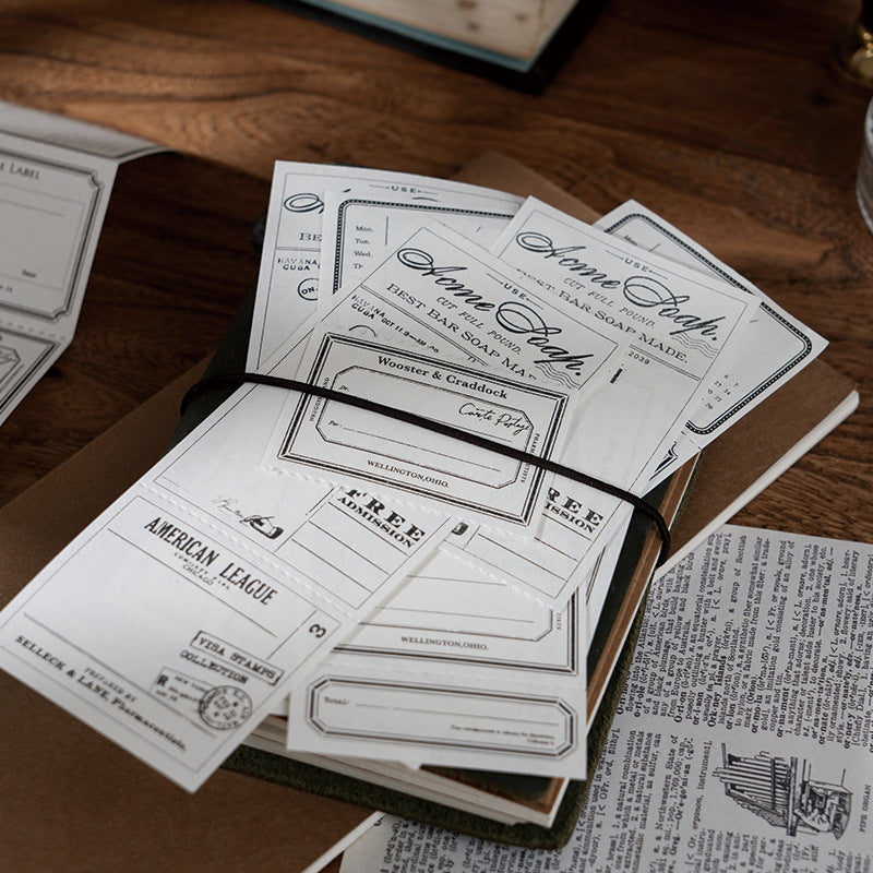 100 Pcs Vintage Notepad Paper CYXJ