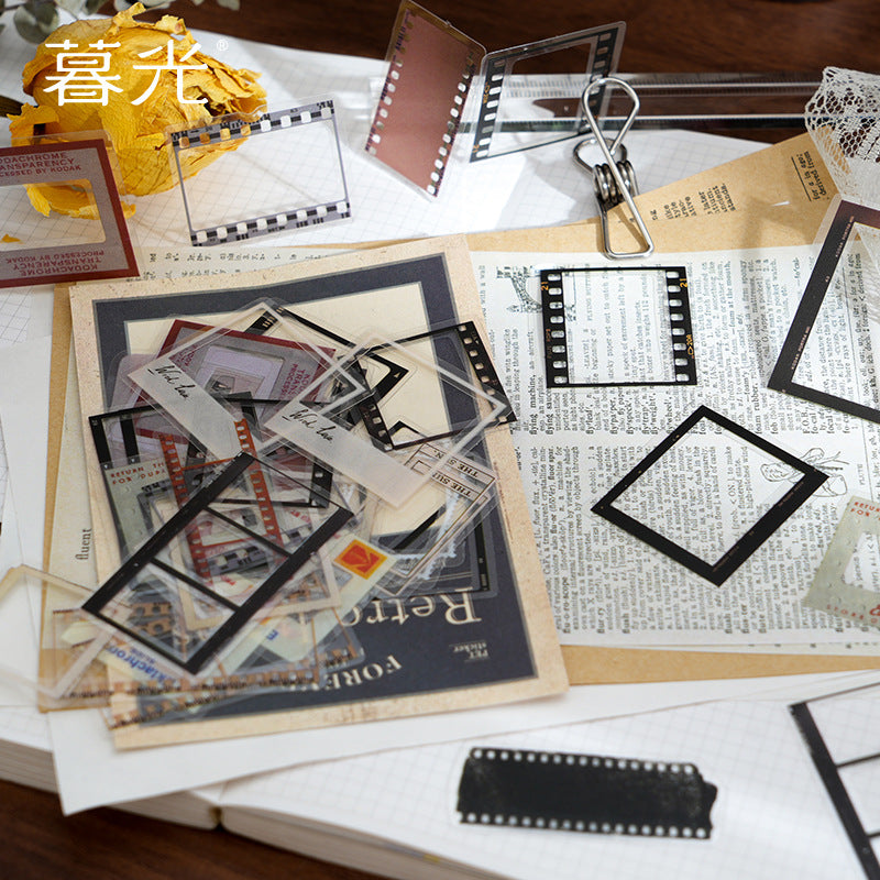 50 Pcs Vintage Journal Stickers HJSY