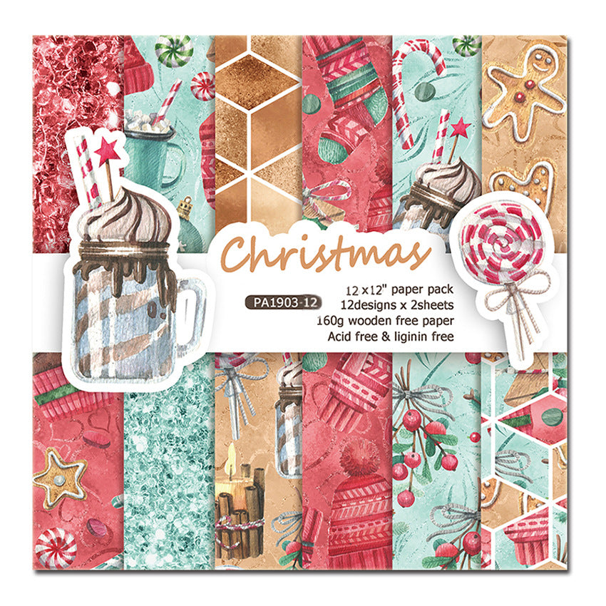 12 Inch Scrapbook Paper Pad for Craft PA903