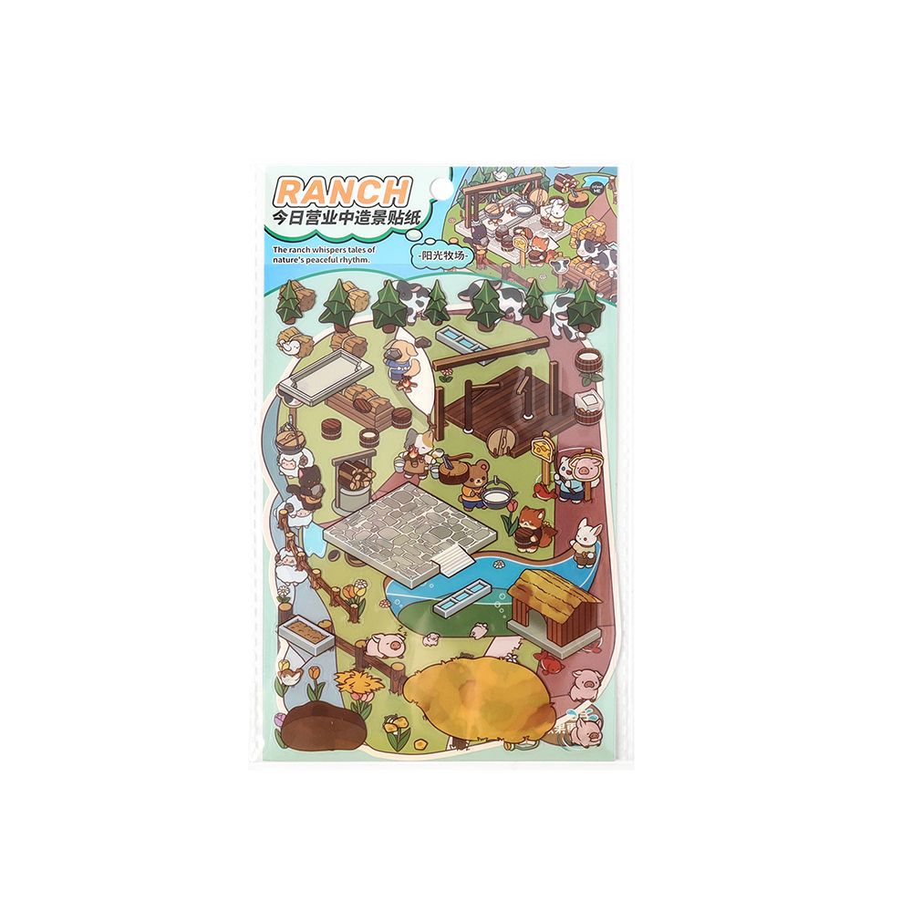 Diy Orchard Ranch Shop PET Stickers Kit JRYYZ