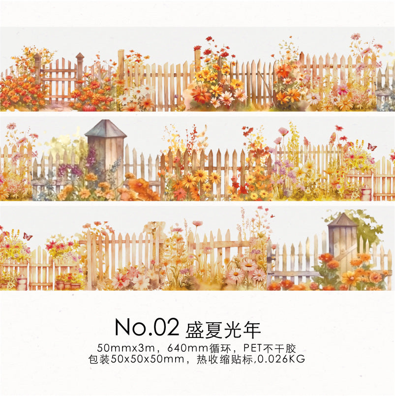 1 Roll Fence PET Stickers HZWX