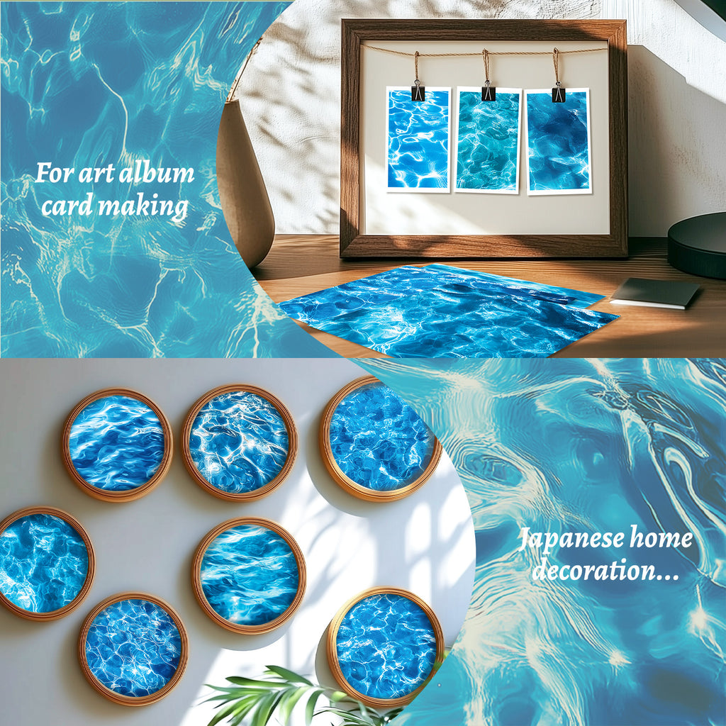 6 inch Water Texture Scrapbook Paper Pad PA836