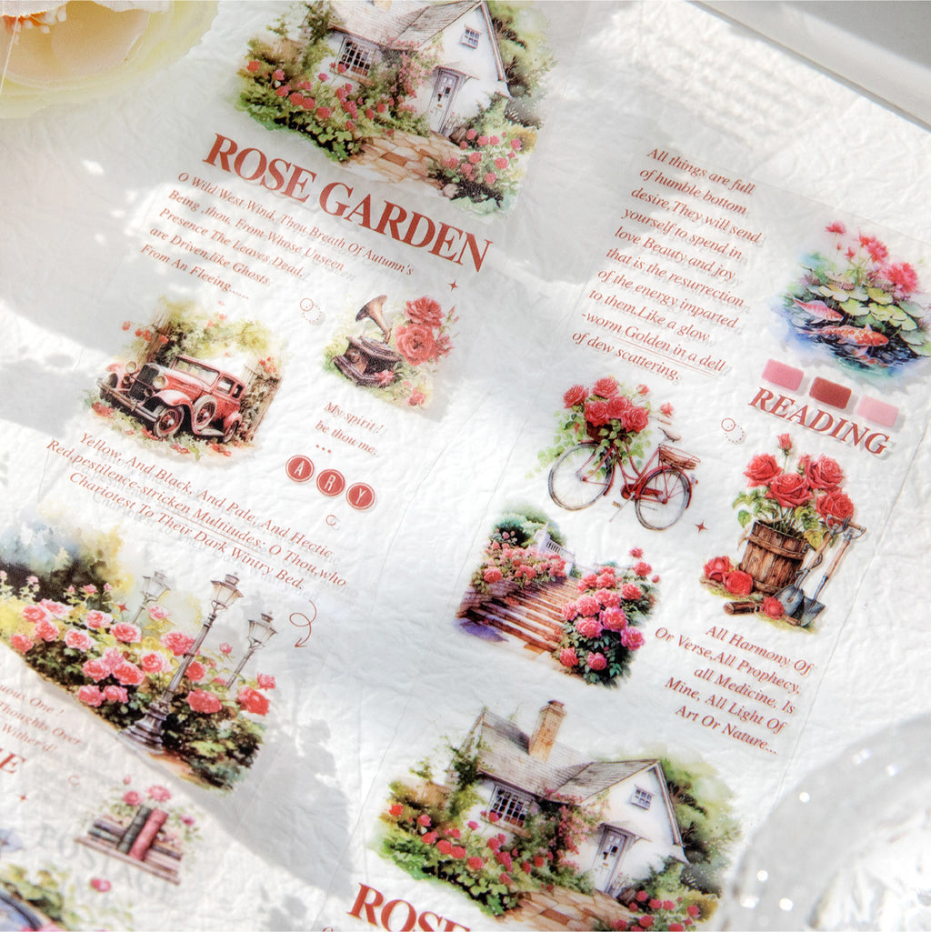 1 Roll Garden Themed PET Tape WRQMG