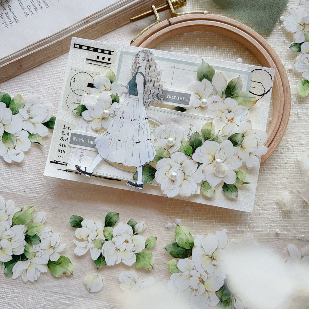 Floral Decorative Tape Rolls- Jasmine Elegance