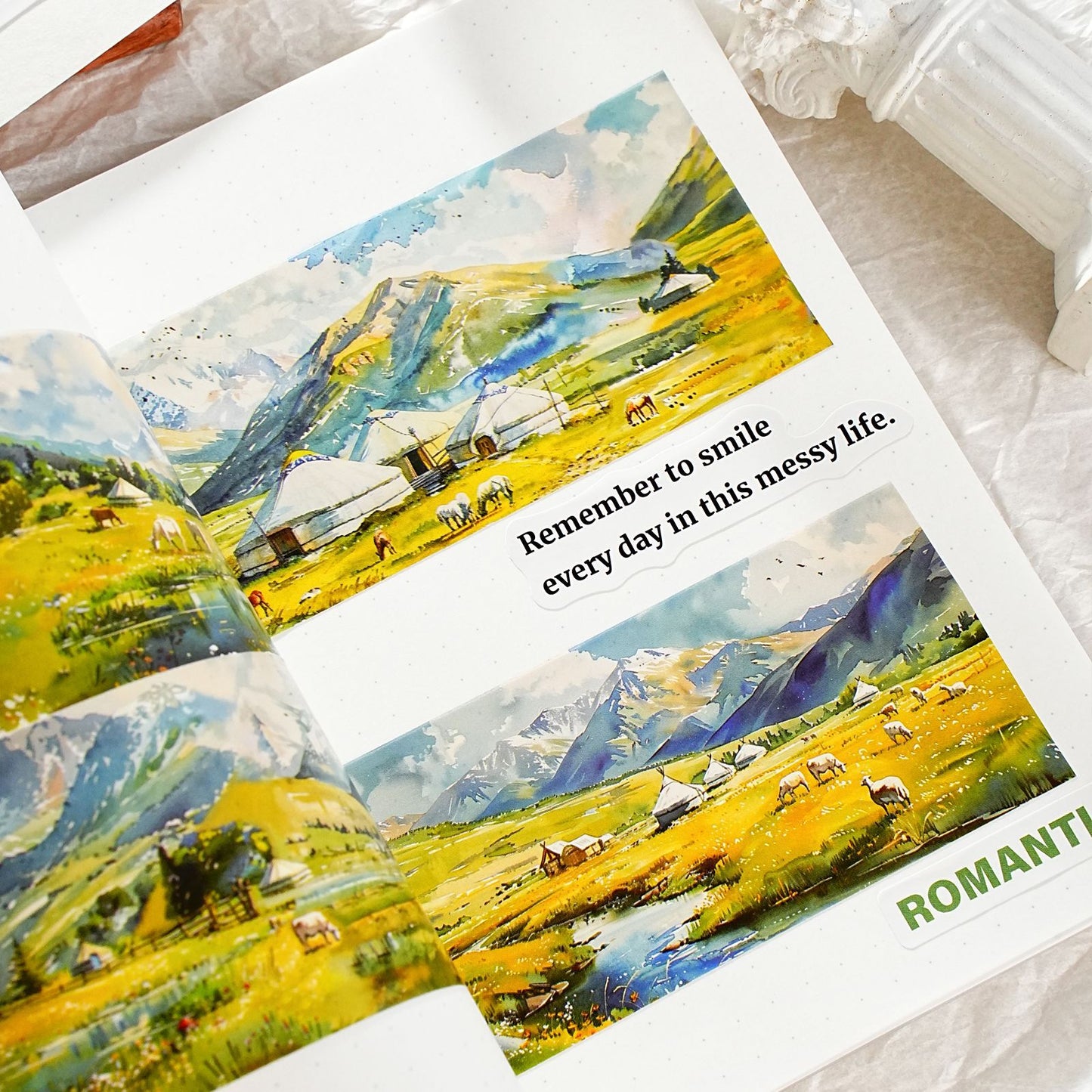 1 Roll Travel Landscape PET Tape ZYDF