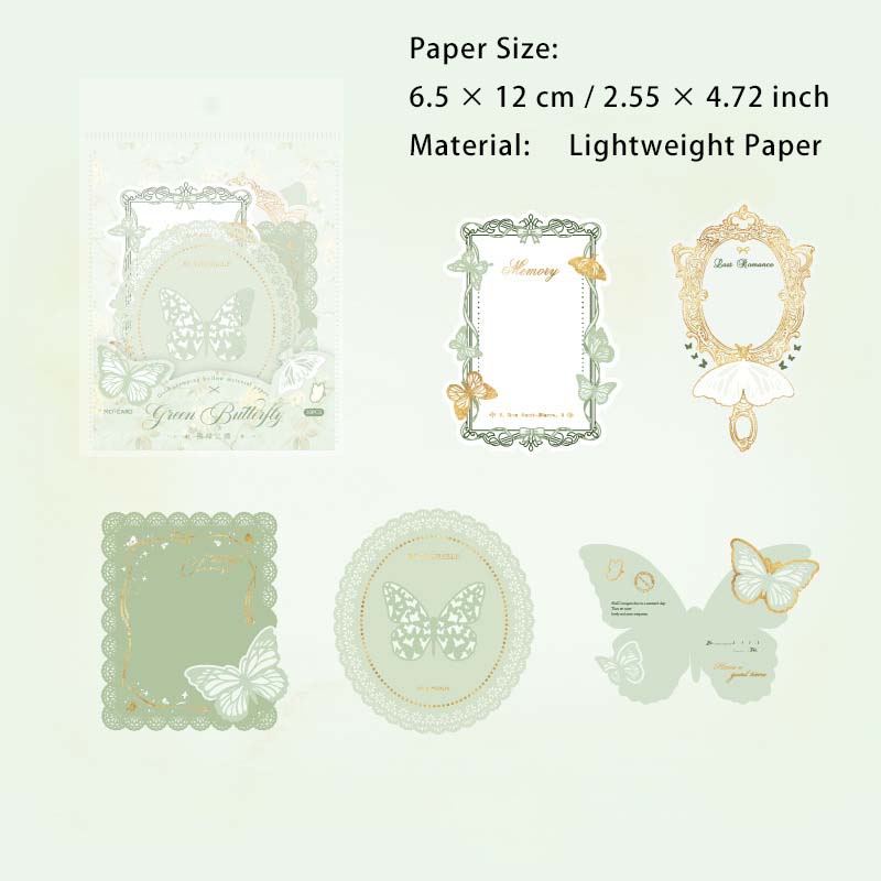 10 Pcs Butterfly Theme Notepad Paper PDWY
