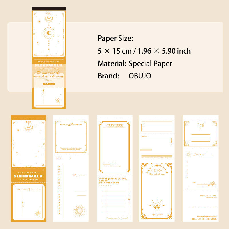 50 Pcs Creative Noteapd Paper SGJY