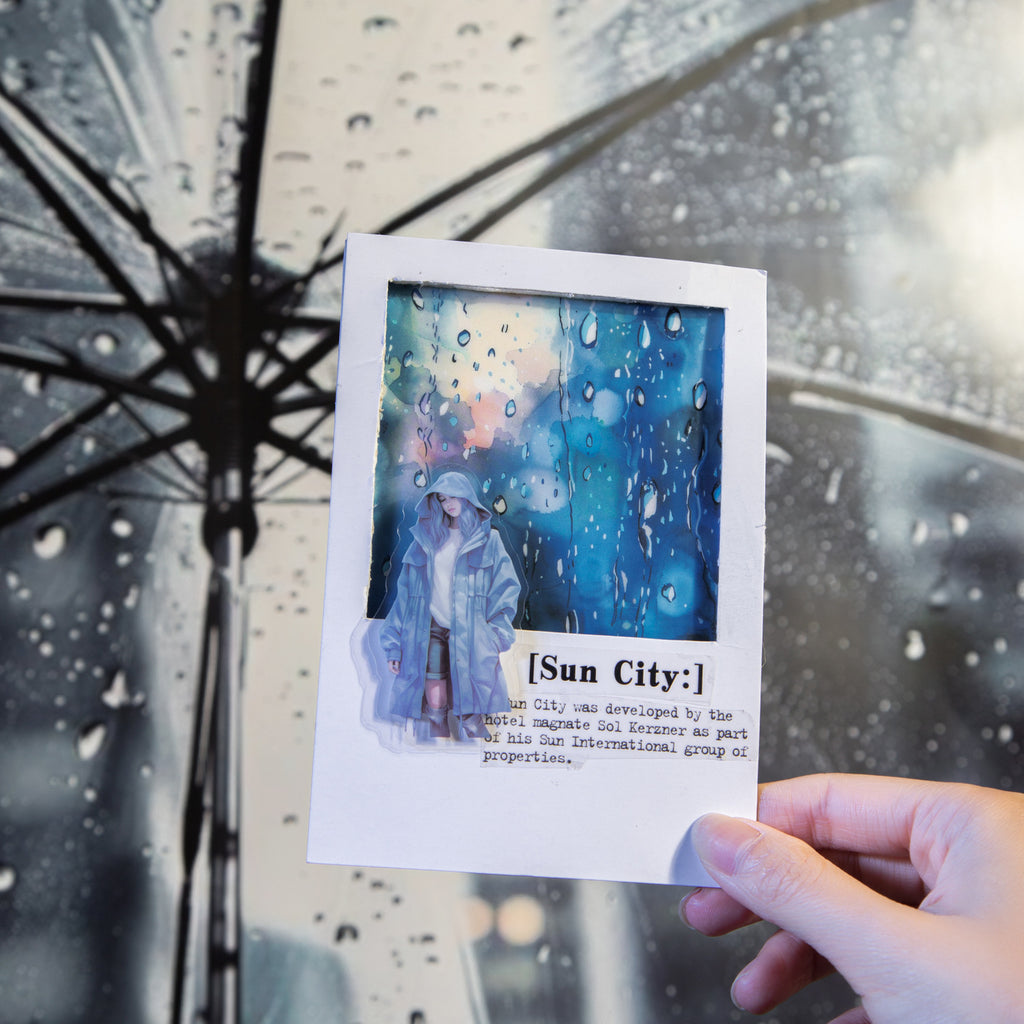 10 Pcs Rainy Season PET Stickers YJSG