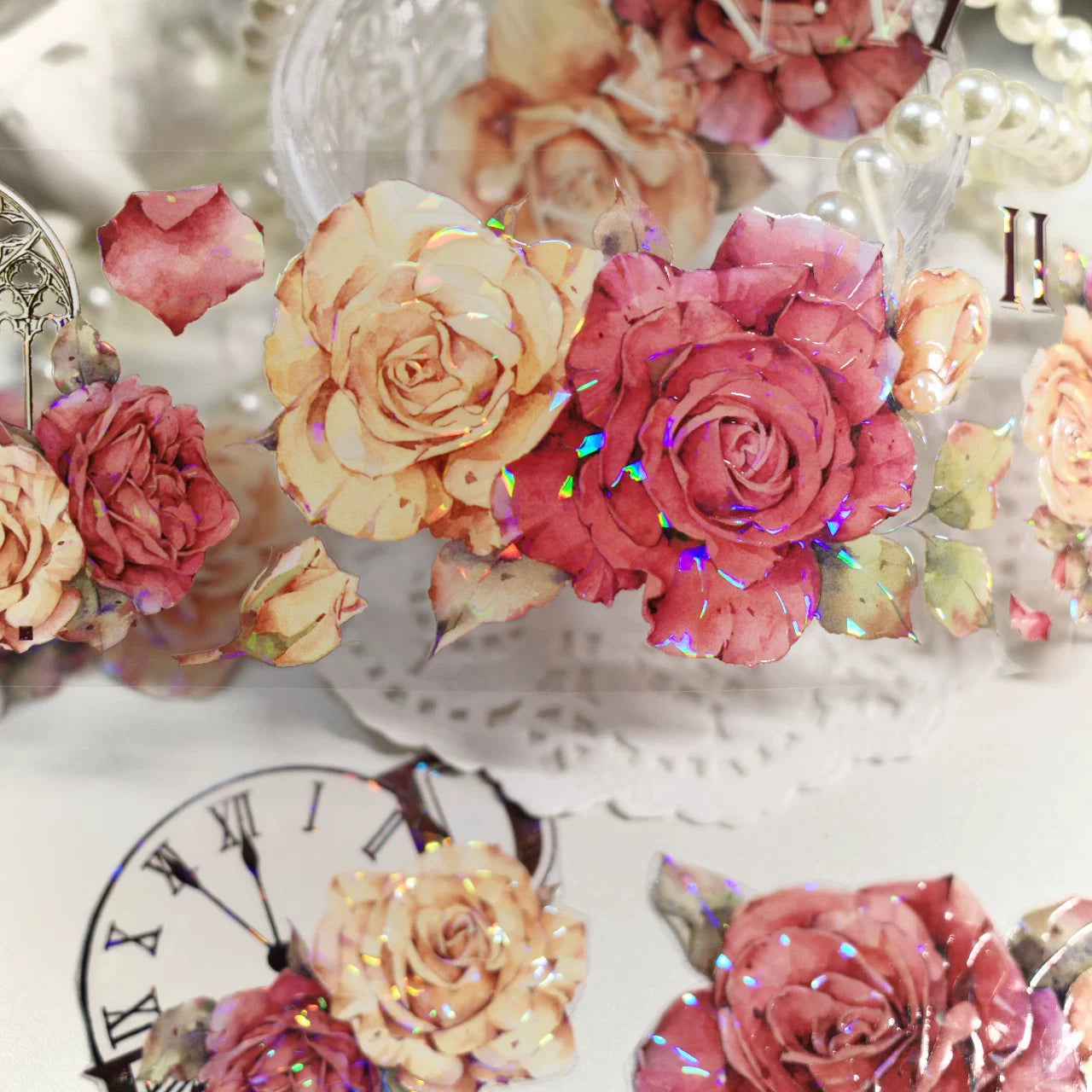 Floral Decorative Tape Rolls- Nostalgic Rose