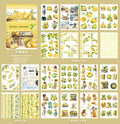 20 Sheets A5 Botanical Stickers Book DHHHS