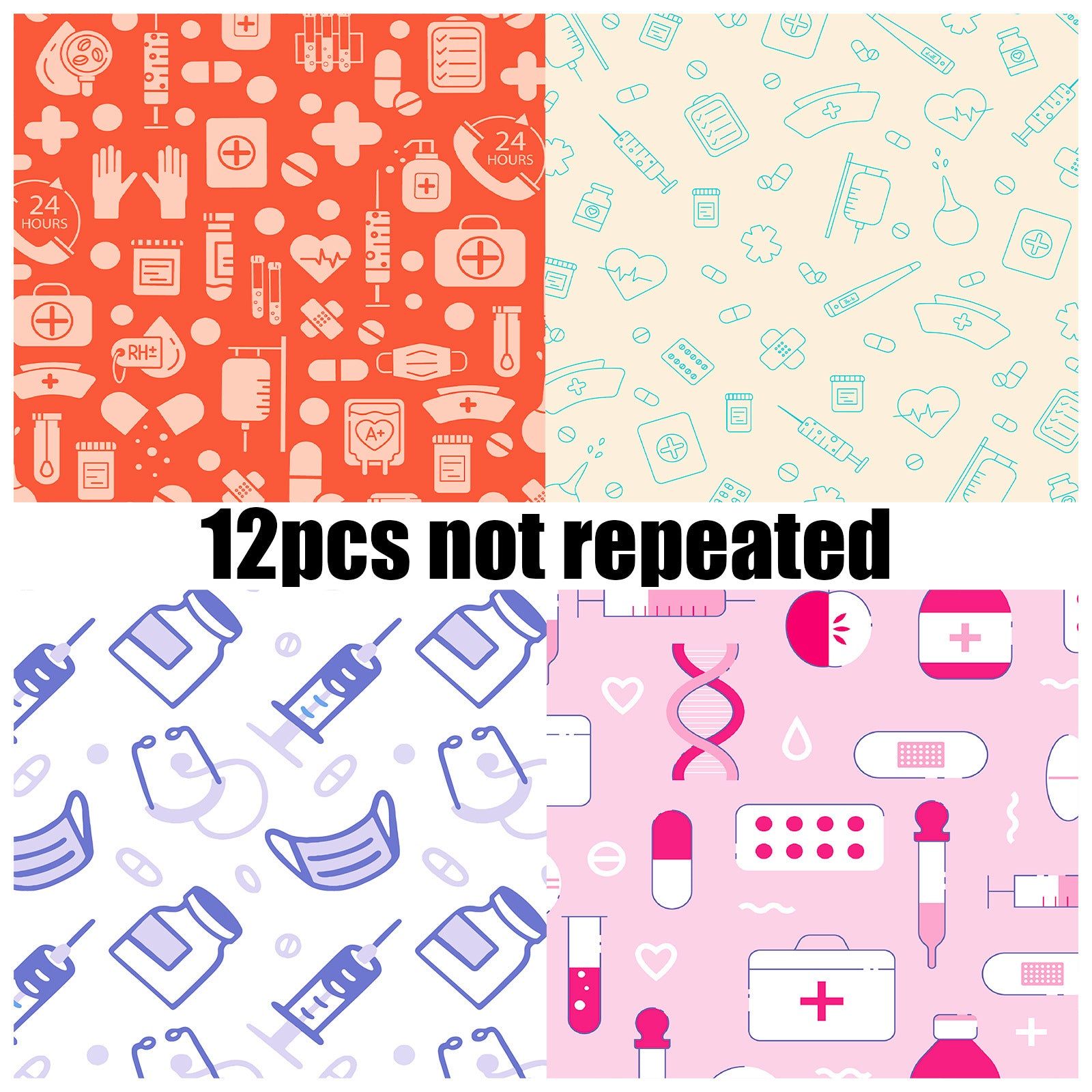 6 inch Nurses' Day Scrapbook Paper Pad PA808