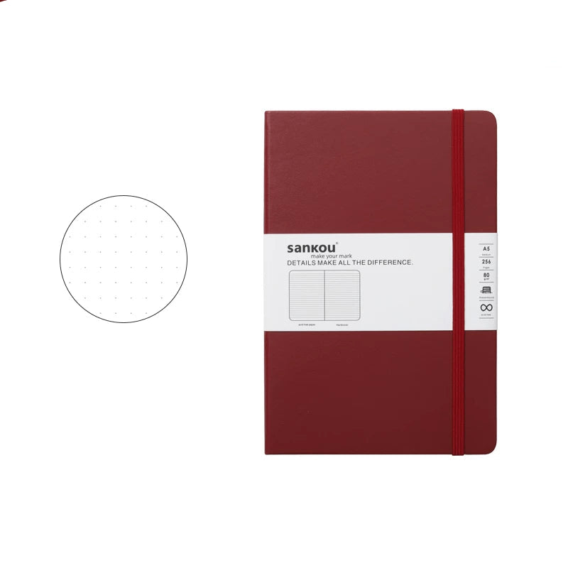 A5 Hardcover Notebook - Wine Red