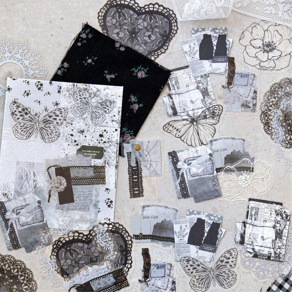 30 Pcs Vintage Journal Stickers PTDY