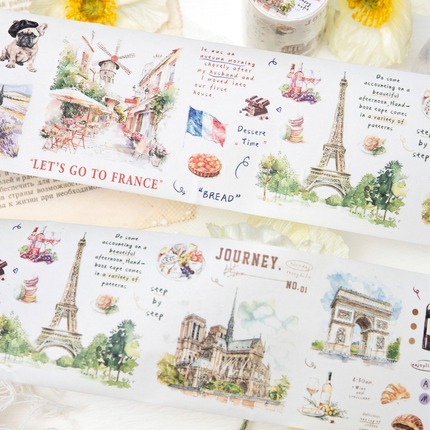 1 Roll Global Travel Washi Stickers Tape LMDLX