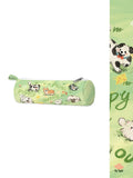 Puppy Picnic Outing Retro Canvas Pencil Case