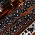 Floral Decorative Tape Rolls- Muscovado Whispers