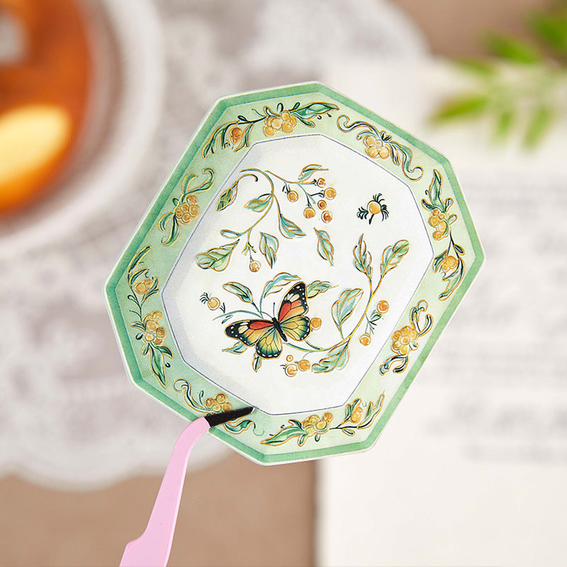 10 Pcs Dinnerware Themed Stickers QMOY