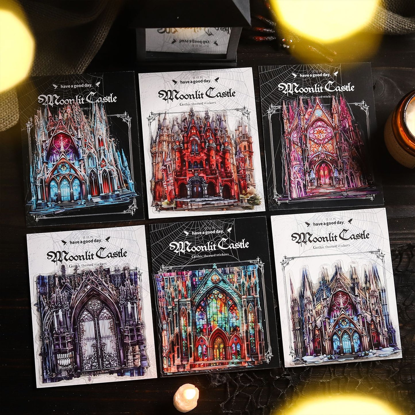 10 Pcs Palace Church PET Stickers YGZC