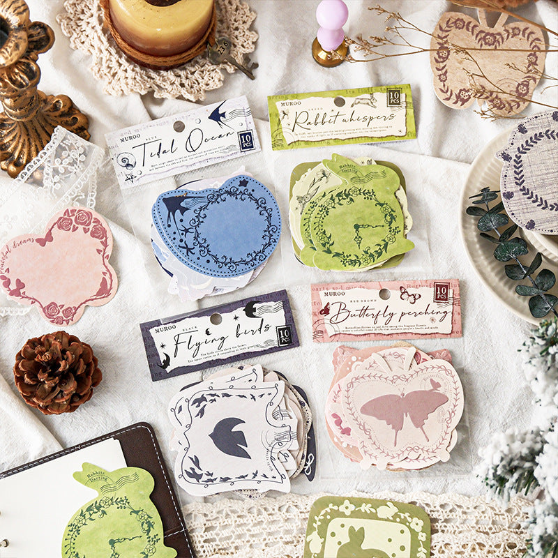 10 Pcs Aesthetic Journal Notepad Paper FCLY