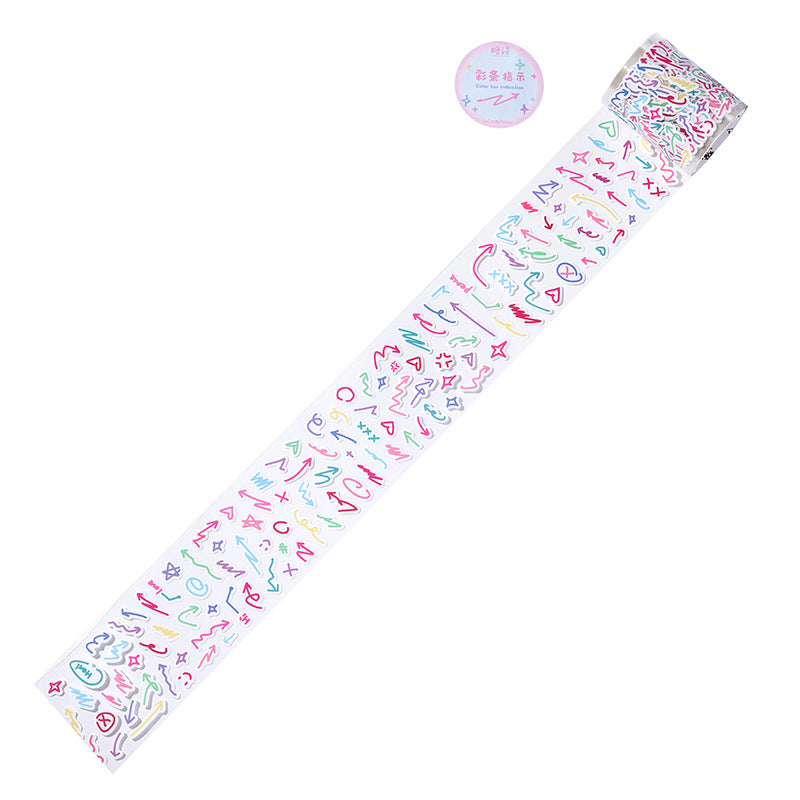 1 Roll Symbol Stickers Tape XTZSS