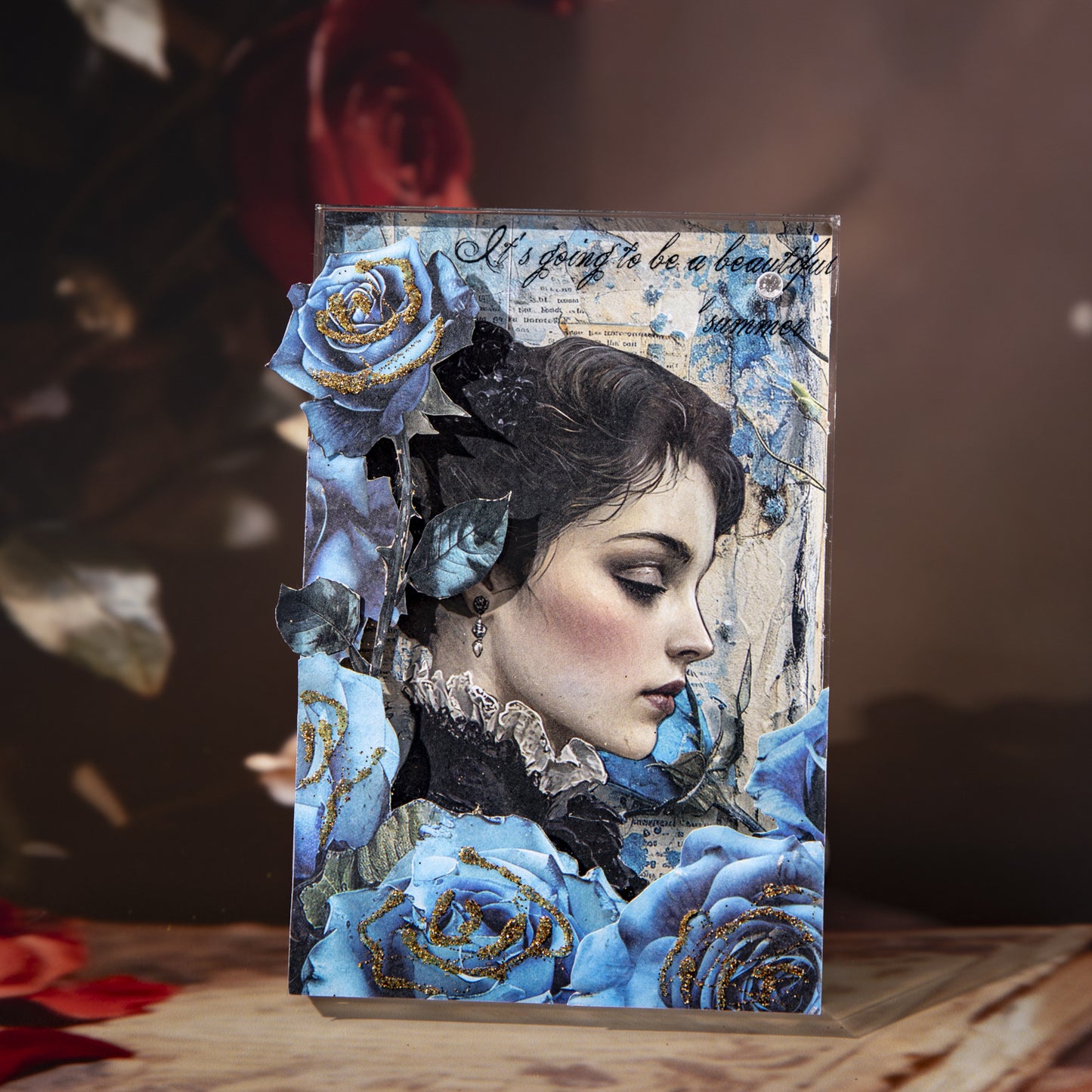 96 Sheets Vintage Rose Journal Paper MGDX