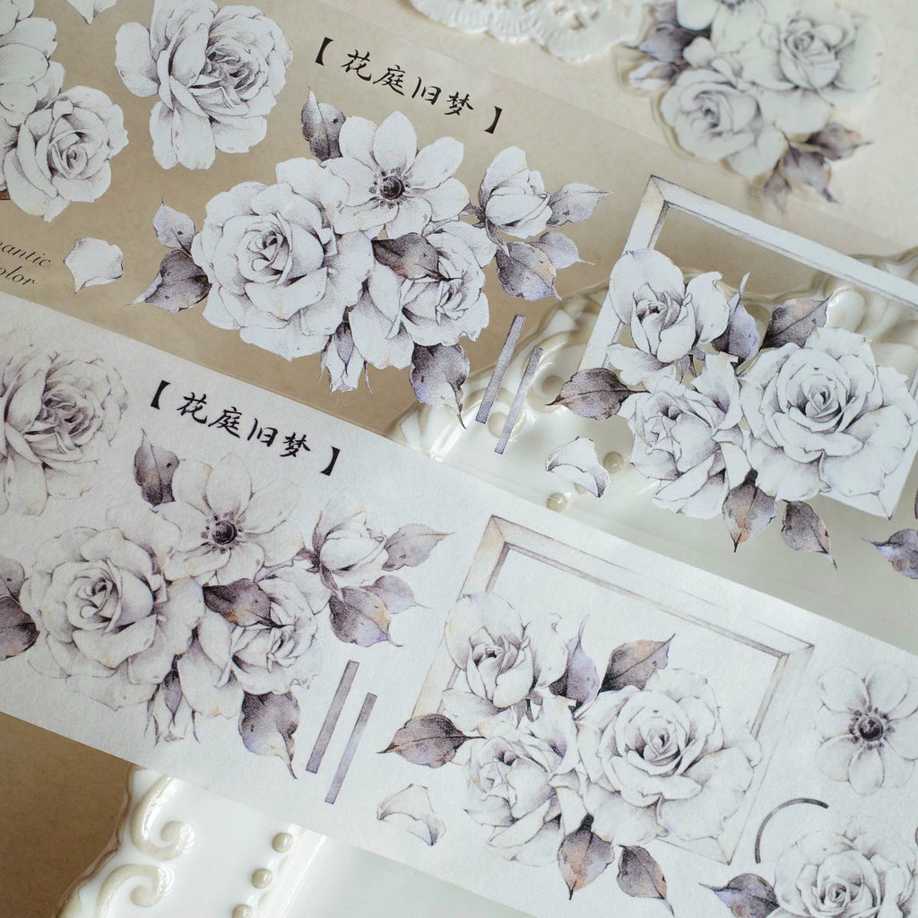 Floral Decorative Tape Rolls- Courtyard Dreams