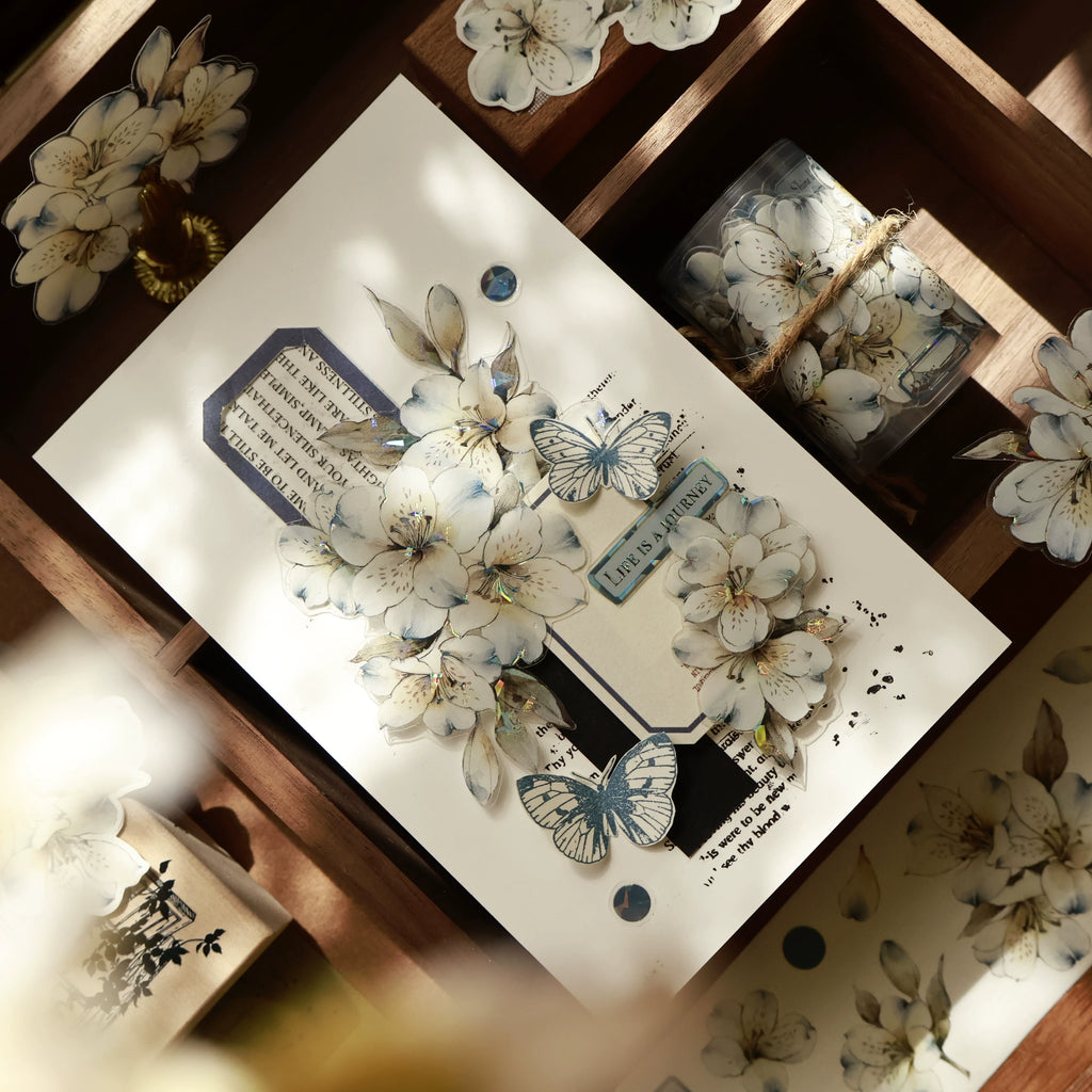 Floral Decorative Tape Rolls- Blue Haven