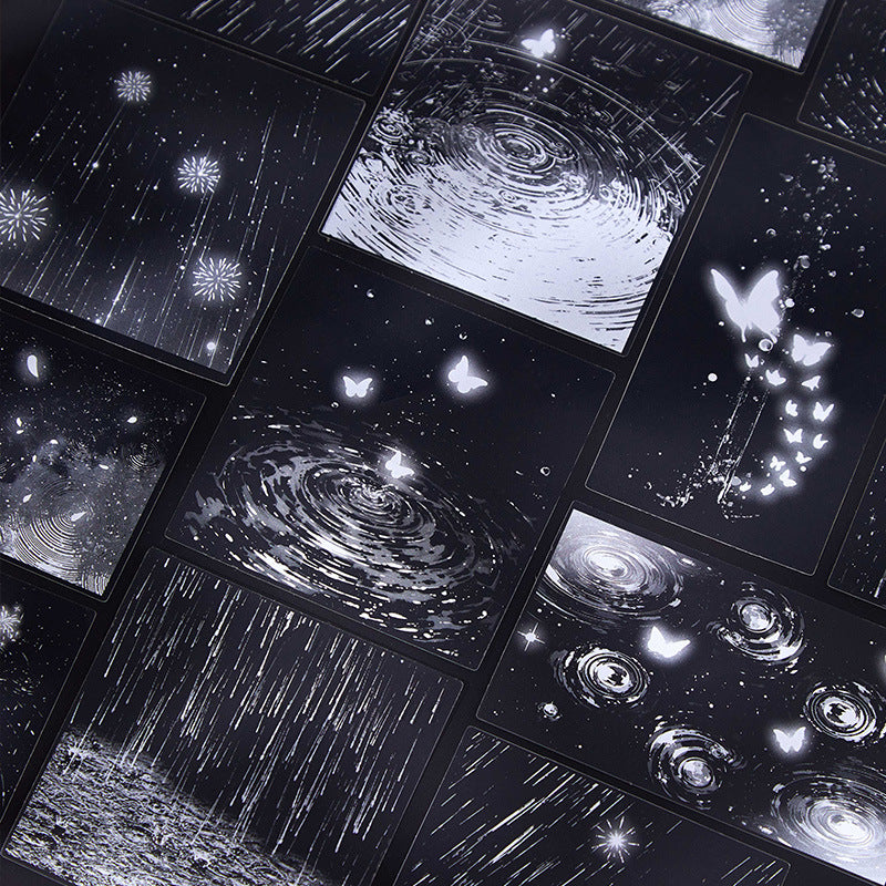 20 Pcs Rainy Theme PET Stickers JRYY