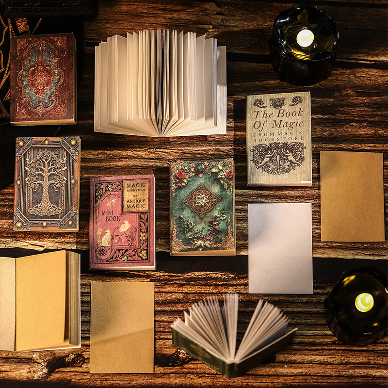 2 Pcs Mini Vintage Junk Journal Notebook GDMFSF, 100 Sheets