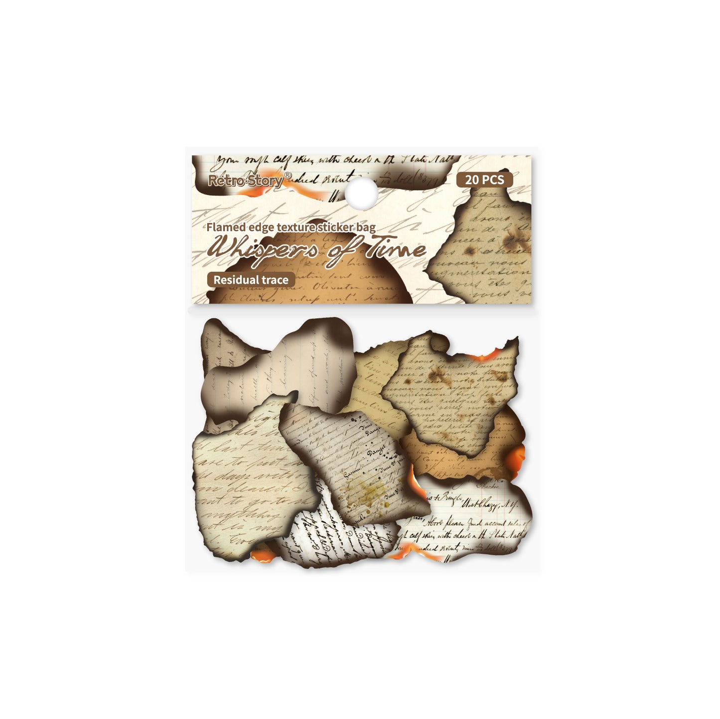 20 Pcs Burning Debris Themed Stickers SGSY