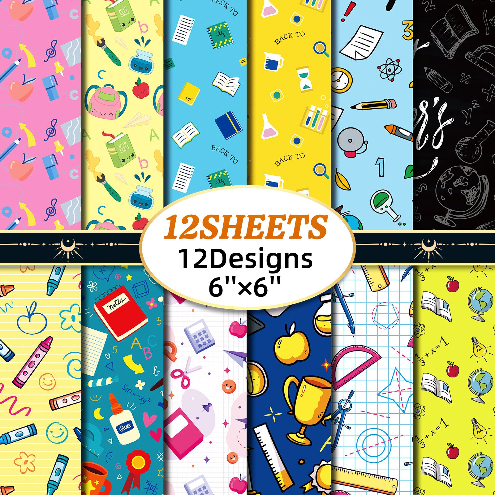 6 inch Teacher's Day Scrapbook Paper Pad PA793