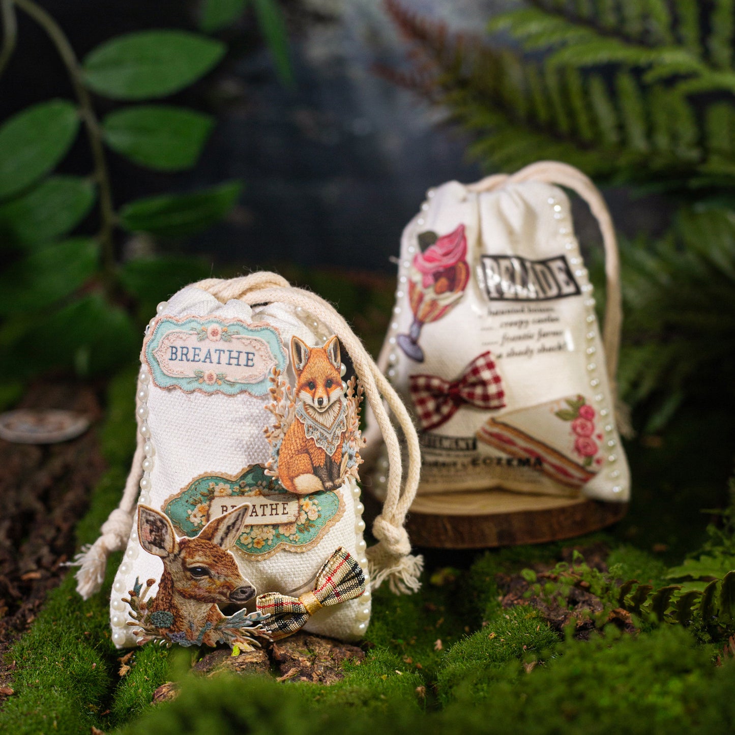 20 Pcs Natural Cardstock Stickeres CXBD