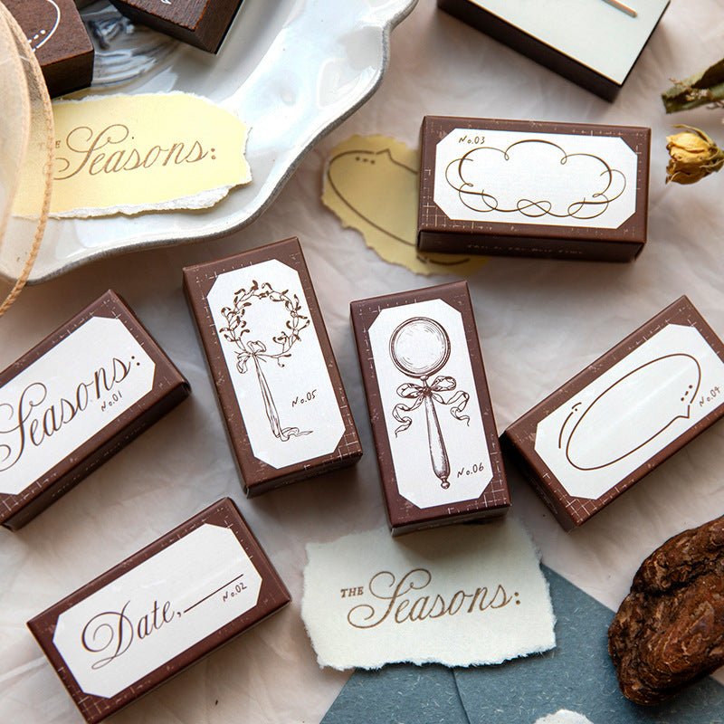 1 Pc Creative Wooden Stamp SYDLM