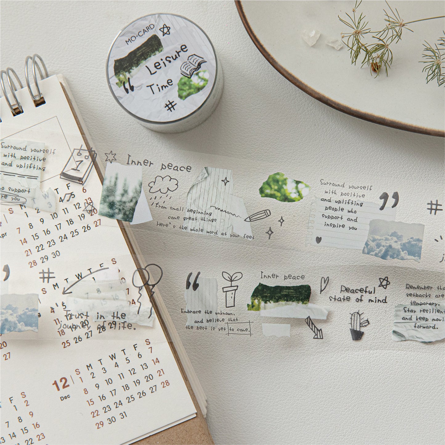 1 Roll Collage Themed PET Tape PTSY
