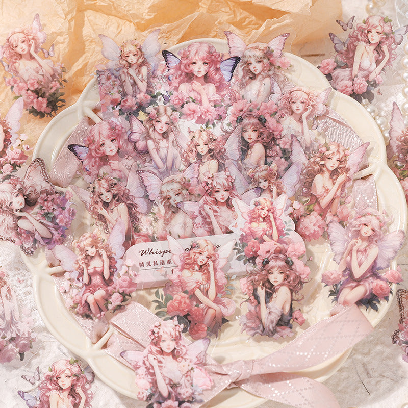 30 Pcs Butterfly Elf PET Stickers JLSY
