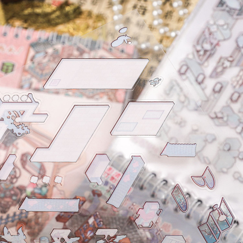 3D Classic House Scene DIY Stickers Book WSGF