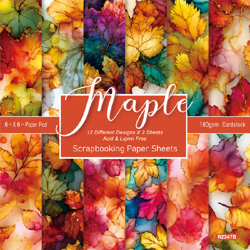 6 inch Maple Scrapbook Paper Pad SKP2347B