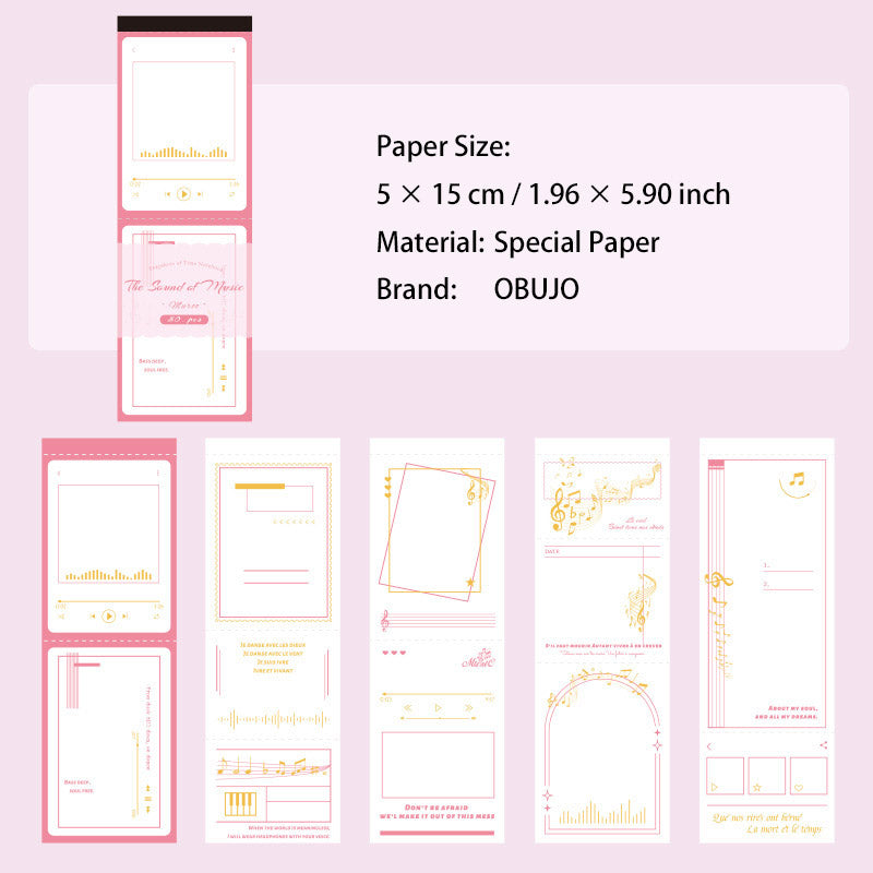 50 Pcs Creative Noteapd Paper SGJY