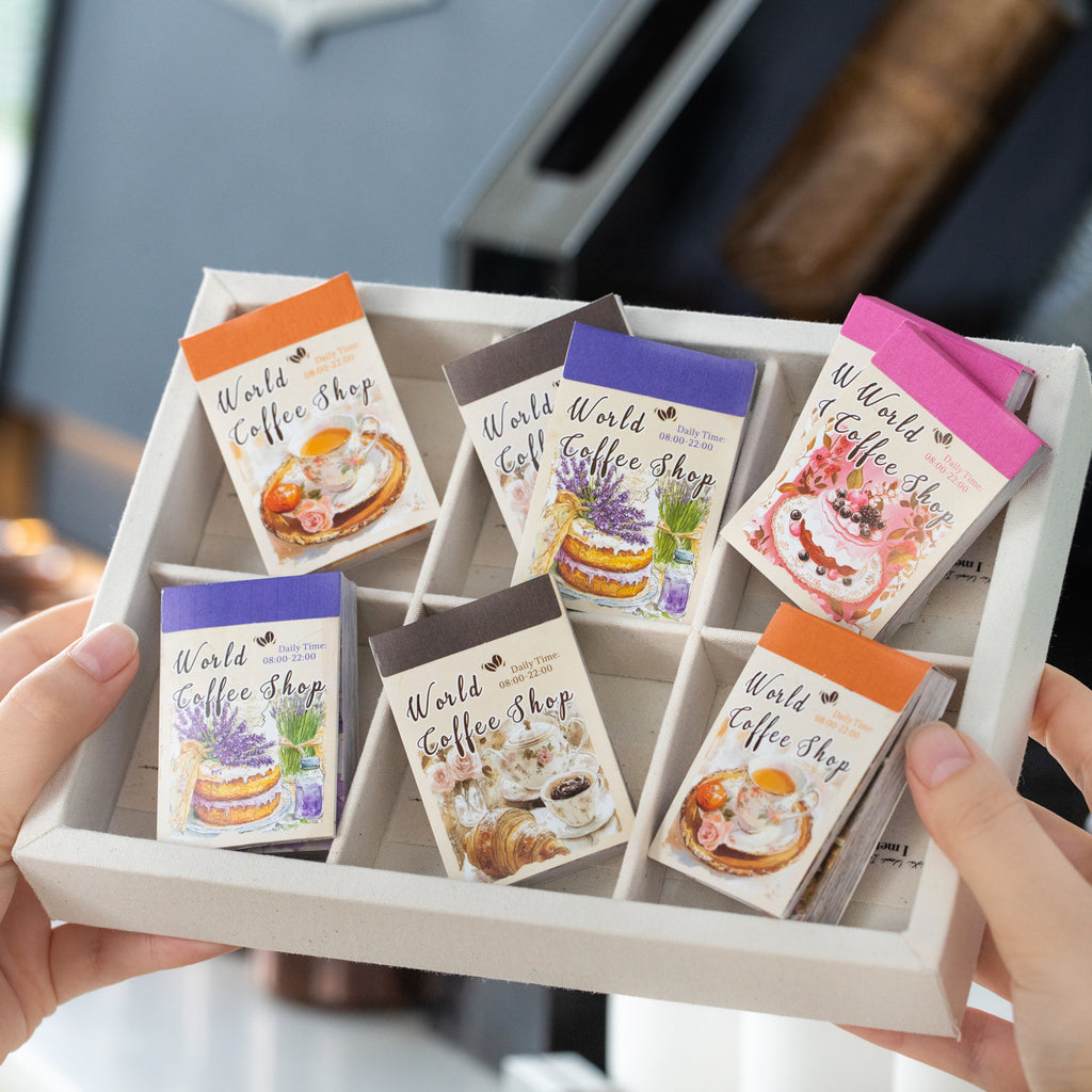 50 Pcs Coffee Theme Washi Stickers Book SJKFD