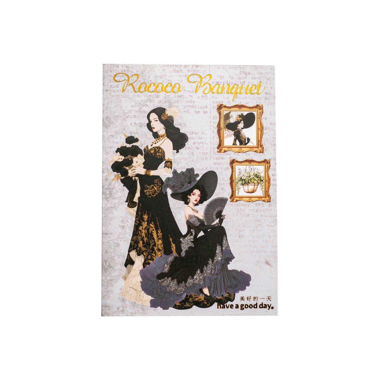 20 Pcs Rococo Party Lady PET Stickers LKKWY