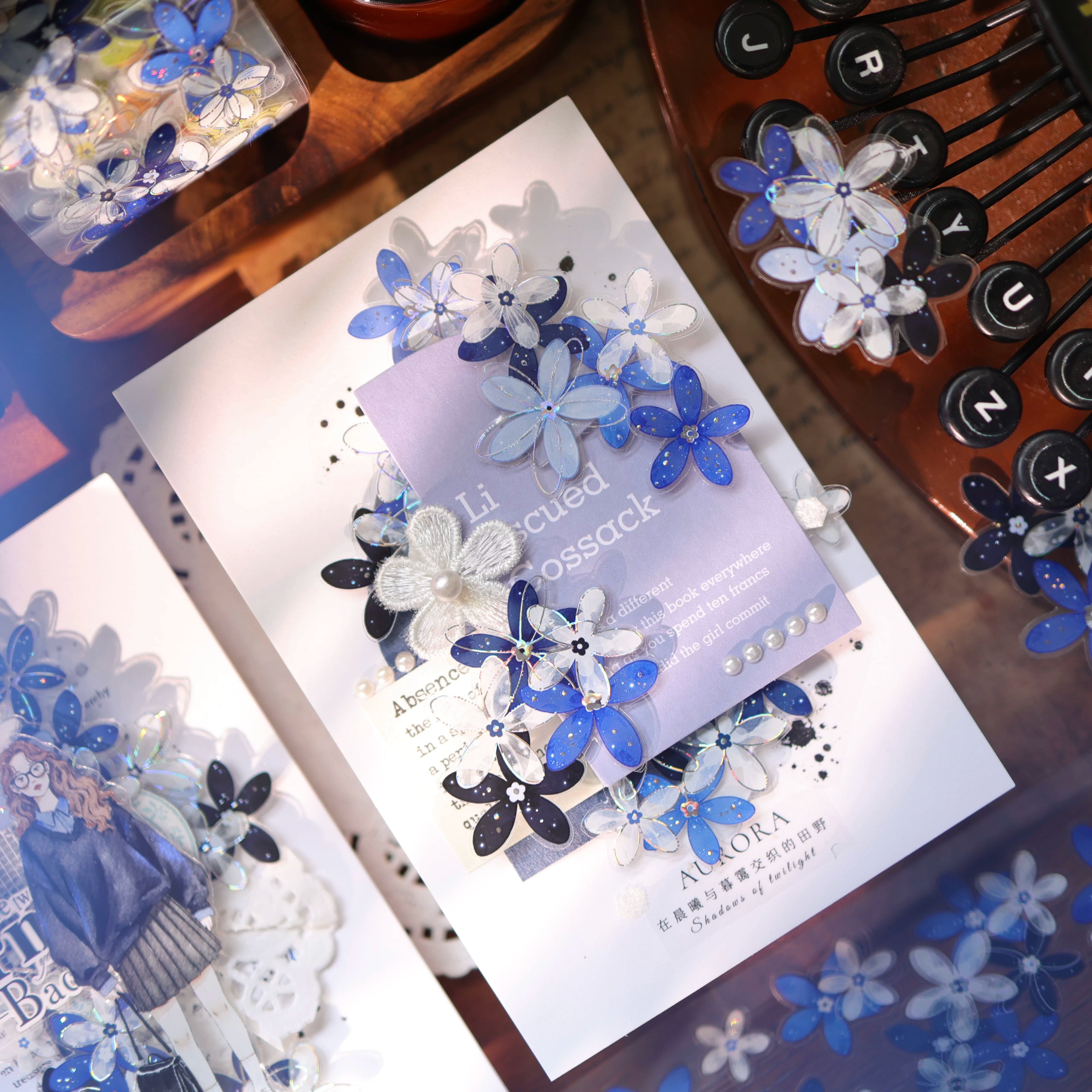 Floral Decorative Tape Rolls- Path Blossoms
