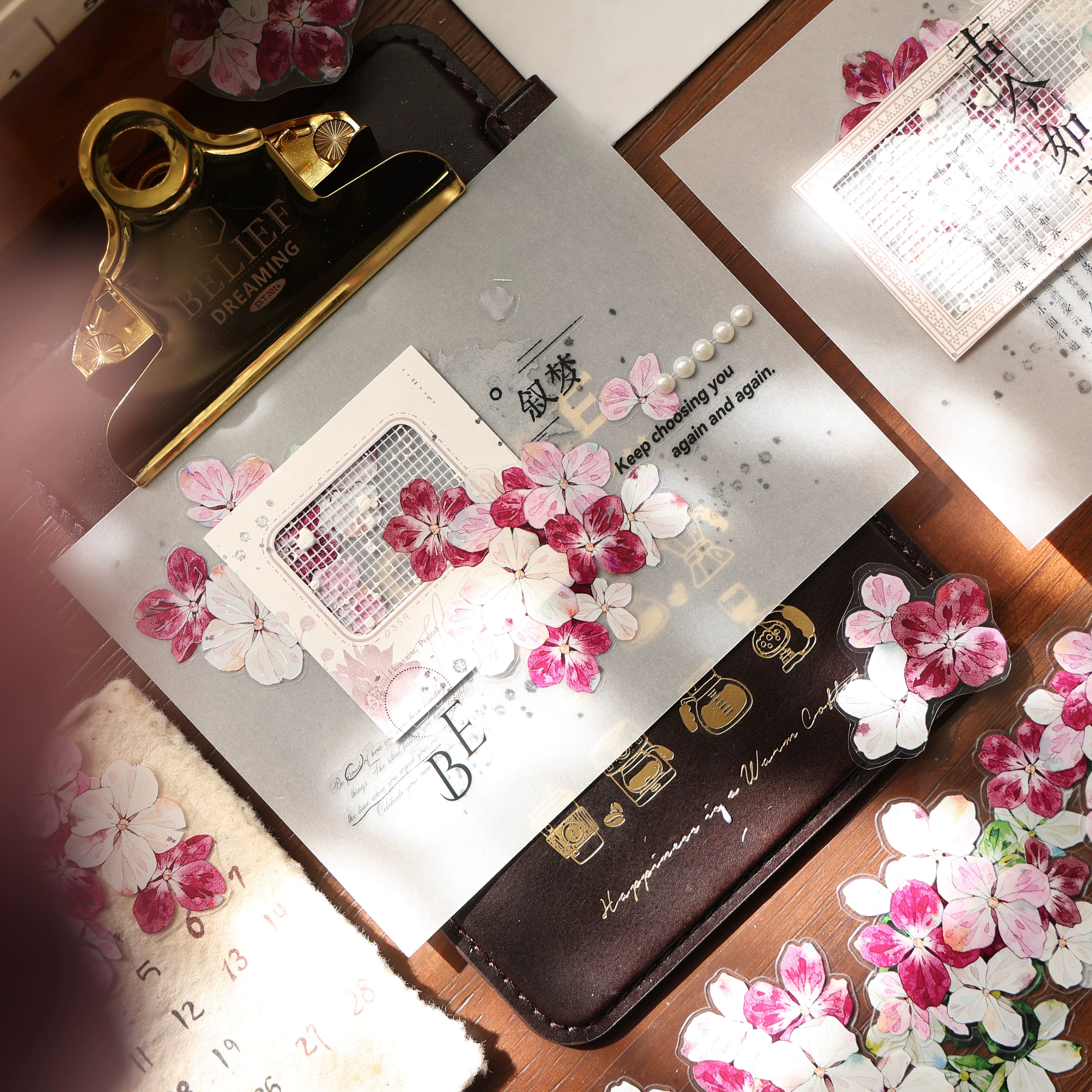 Floral Decorative Tape Rolls- Celestial Blossom