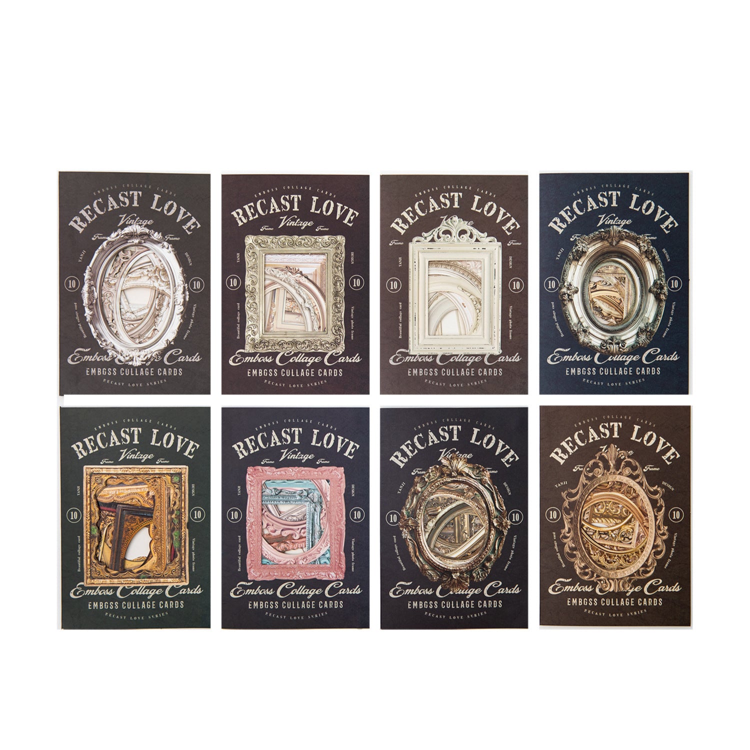 10 Pcs Vinage Frame Cardstock Paper CZAY